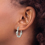 Stainless Steel Polished Hoop Earrings for Women