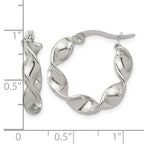 Stainless Steel Polished Hoop Earrings for Women
