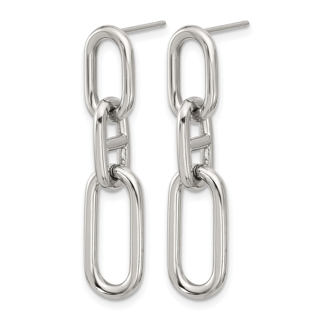 Stainless Steel Polished Drop Dangle Earrings for Women