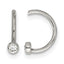 Stainless Steel Polished Ear Cuff Stud Earrings