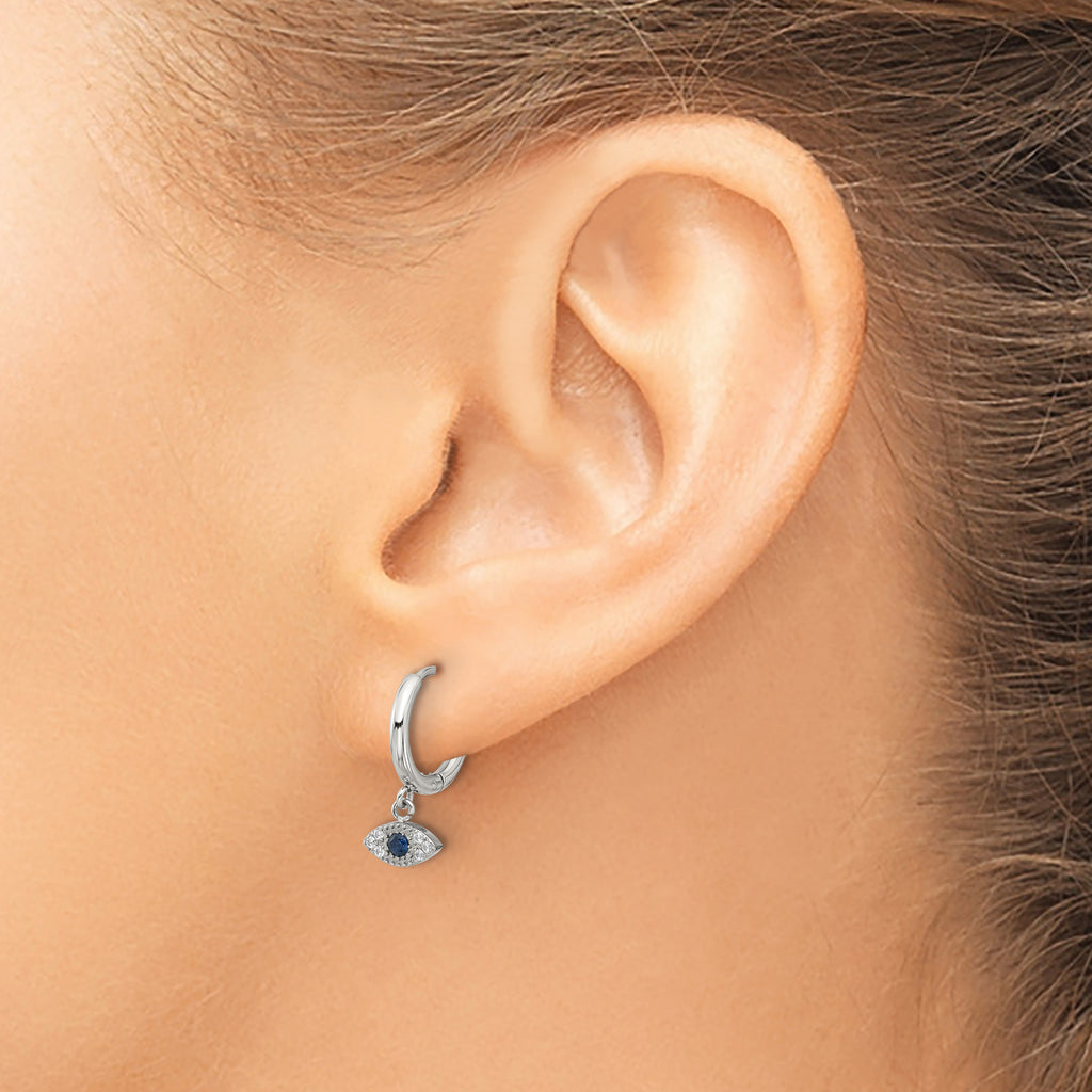 Stainless Steel Polished Hinged Hoop Earrings for Women