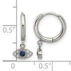 Stainless Steel Polished Hinged Hoop Earrings for Women