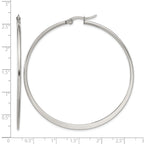 Stainless Steel Polished Hoop Earrings for Women