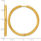 Stainless Steel Gold-Tone Hinged Huggie Hoop Earrings for Women