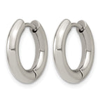 Stainless Steel Hinged Huggie Hoop Earrings for Women