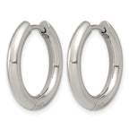 Stainless Steel Hinged Huggie Hoop Earrings for Women