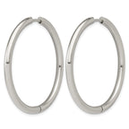 Stainless Steel Hinged Huggie Hoop Earrings for Women