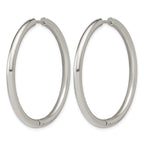 Polished Stainless Steel Hoop Earrings 41.2mm