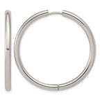 Stainless Steel Hinged Huggie Hoop Earrings for Women