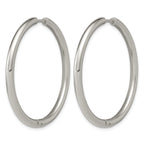 Stainless Steel Hinged Cubic Zirconia Huggie Hoop Earrings for Women