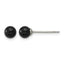 Stainless Steel Black Onyx Ball Earrings for Women