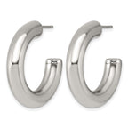 Stainless Steel C-Hoop Earrings for Women