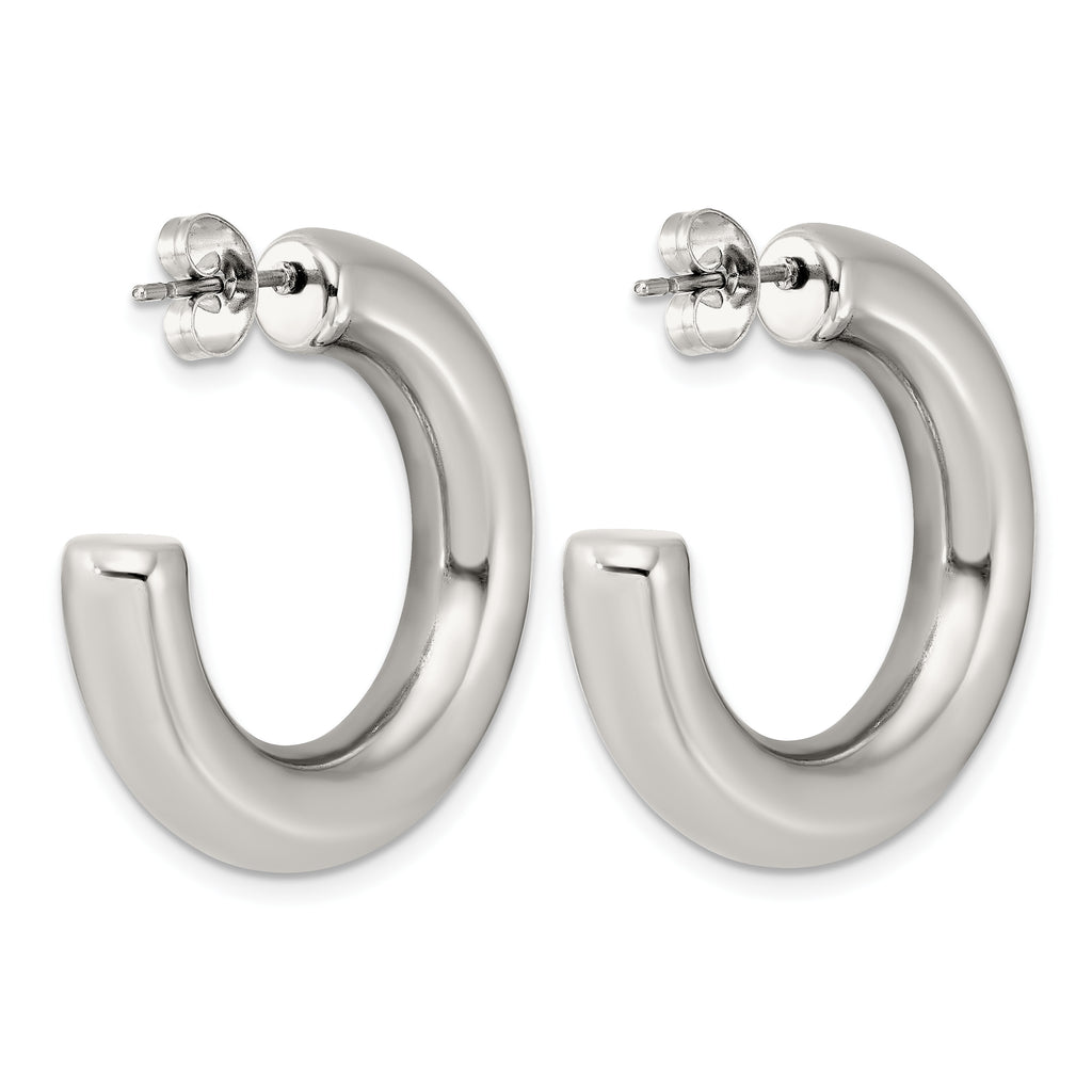 Stainless Steel C-Hoop Earrings for Women