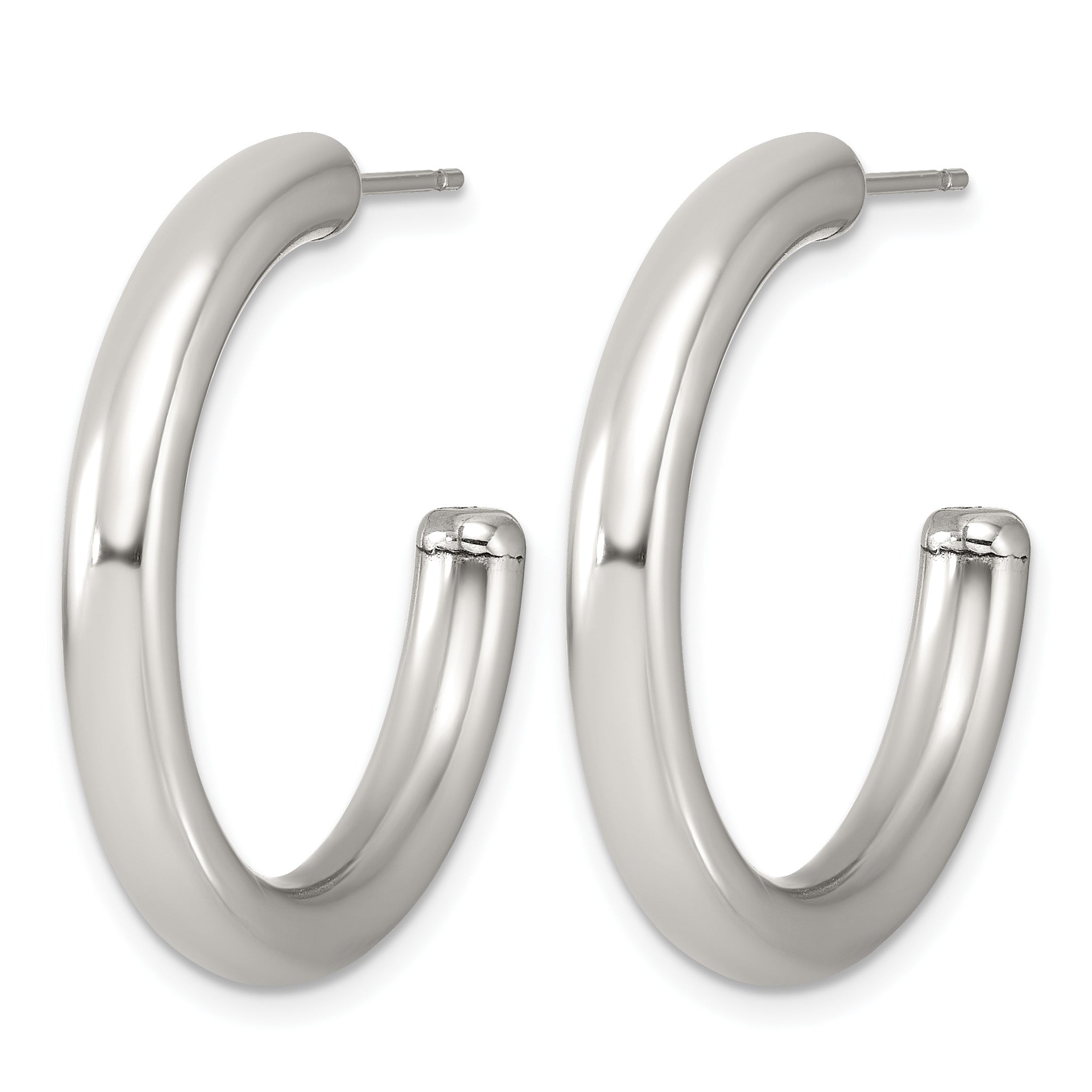 Stainless Steel C-Hoop Earrings for Women