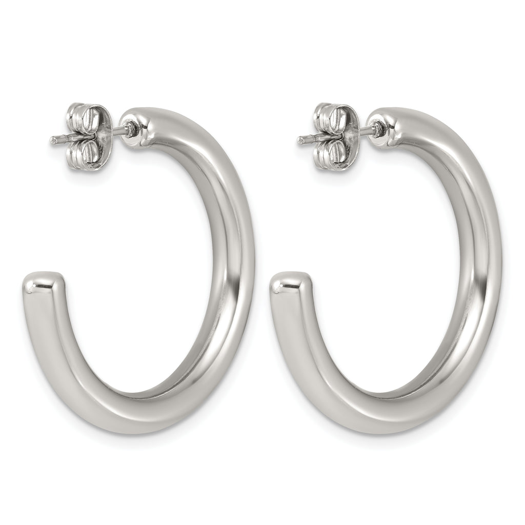 Stainless Steel C-Hoop Earrings for Women