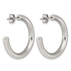 Stainless Steel C-Hoop Earrings for Women