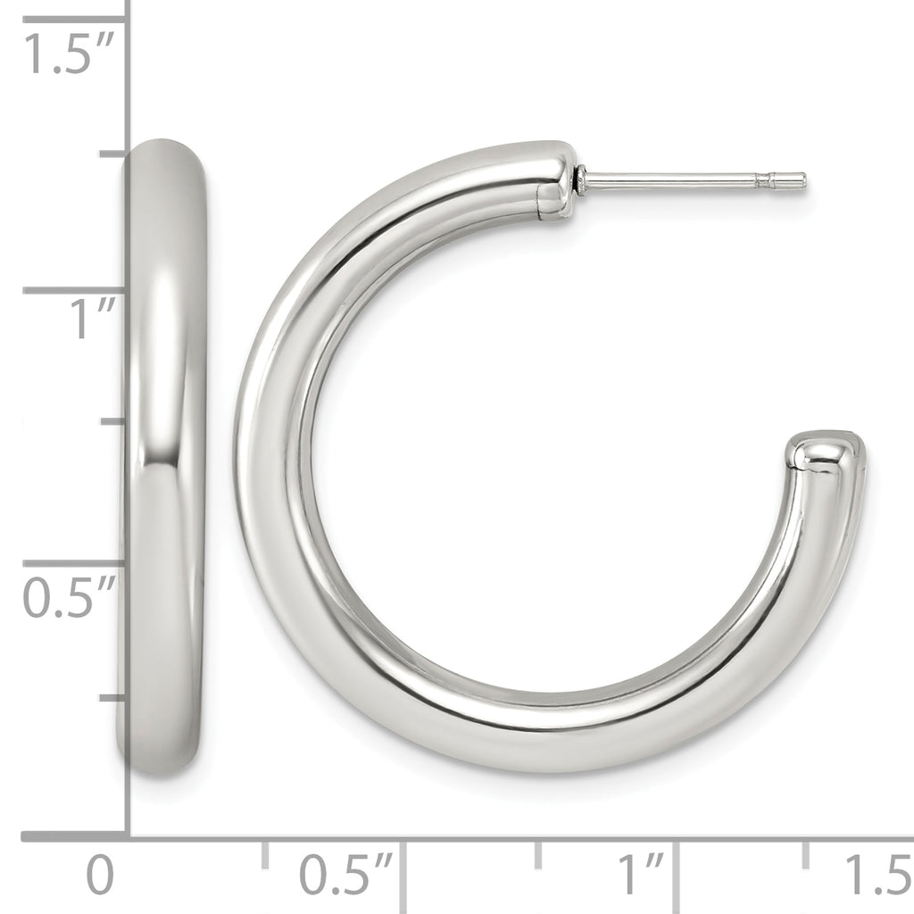Stainless Steel C-Hoop Earrings for Women