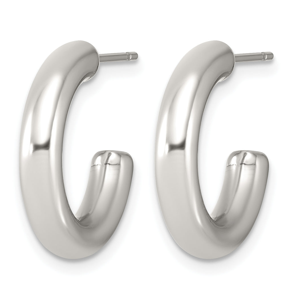 Stainless Steel C-Hoop Earrings for Women