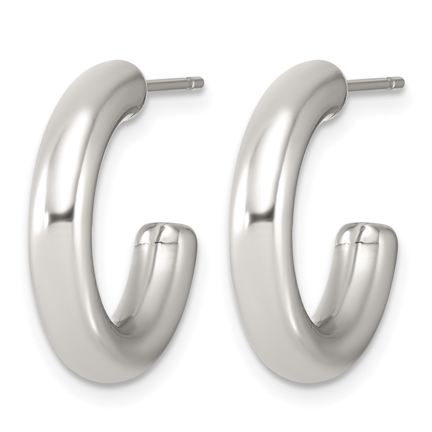 Stainless Steel C-Hoop Earrings for Women