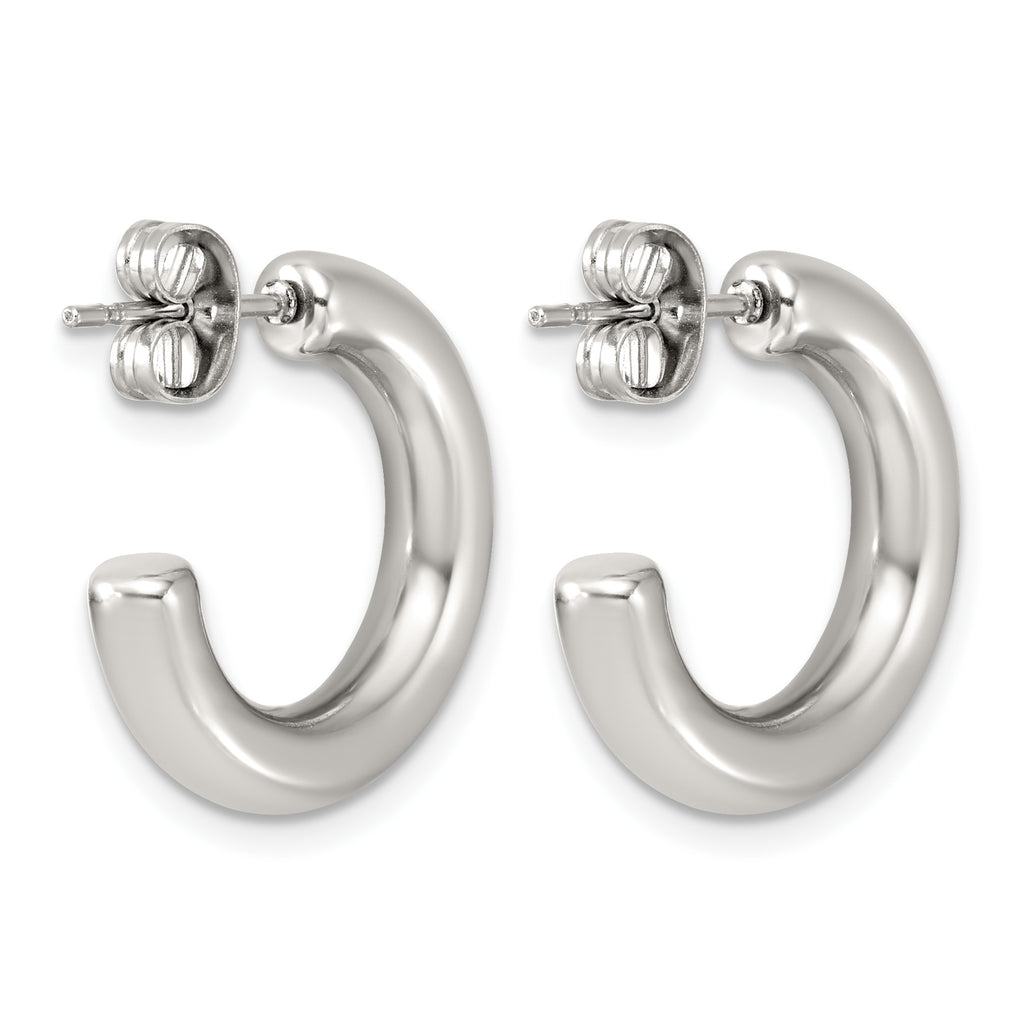 Stainless Steel C-Hoop Earrings for Women