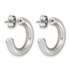 Stainless Steel C-Hoop Earrings for Women