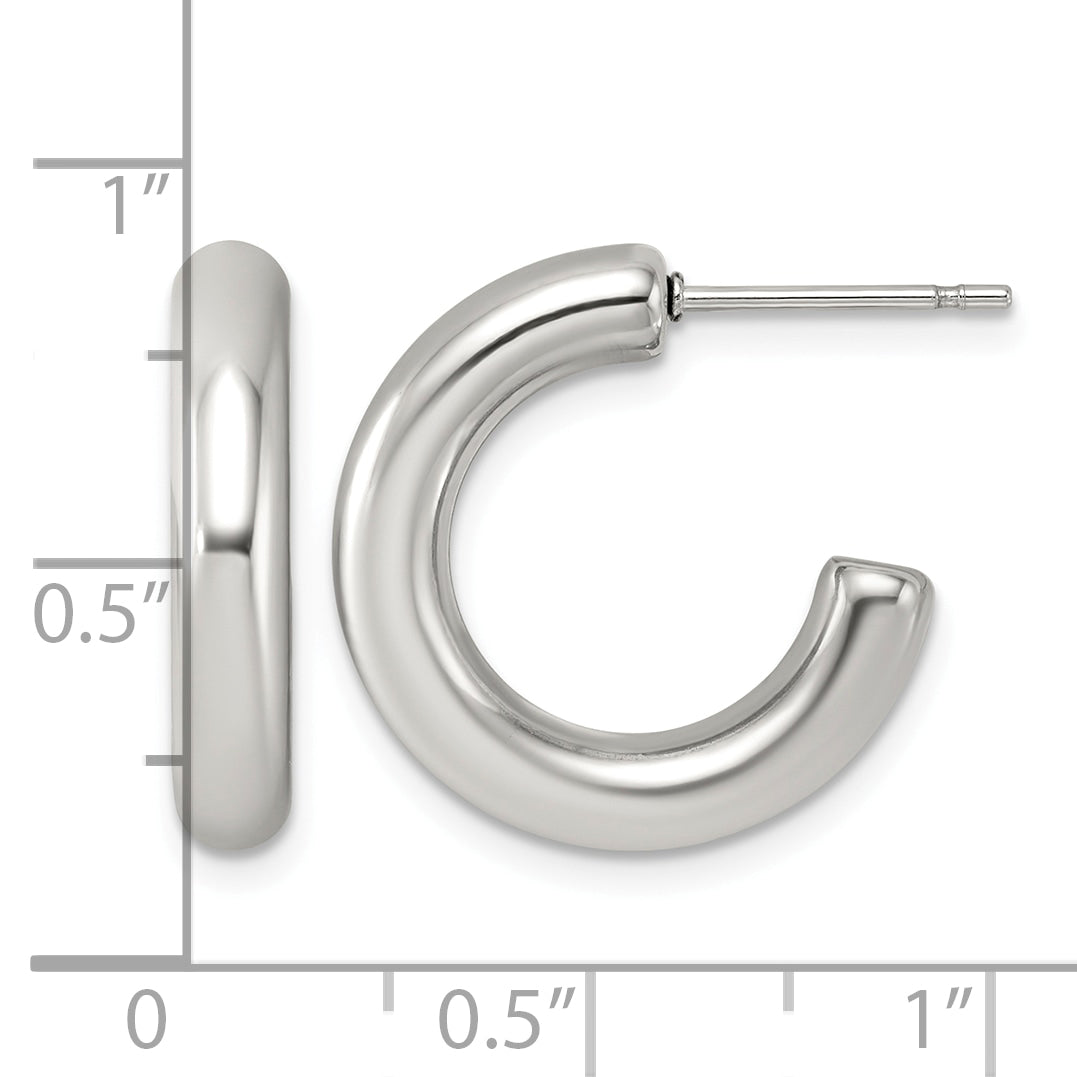 Stainless Steel C-Hoop Earrings for Women