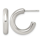 Stainless Steel C-Hoop Earrings for Women
