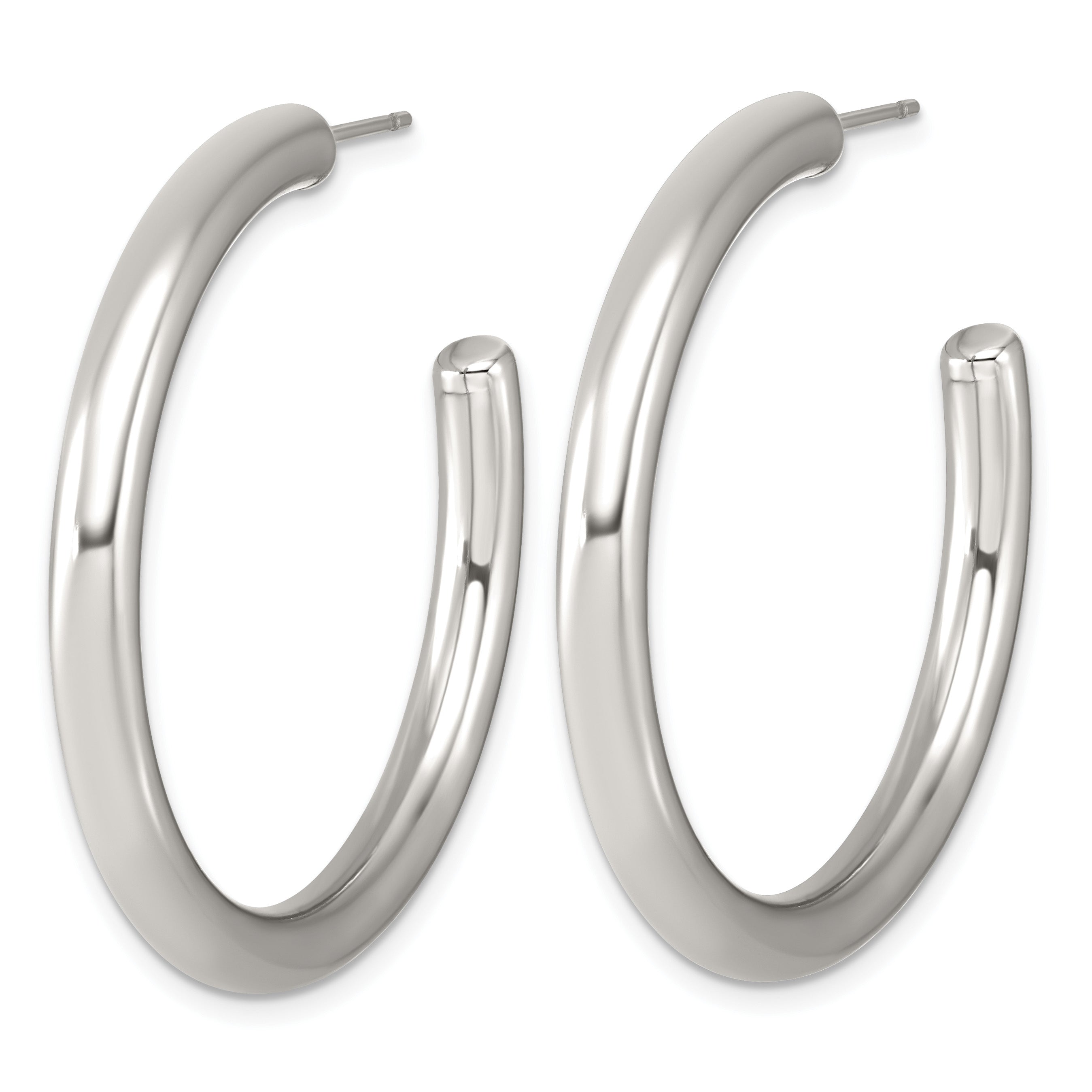 Stainless Steel C-Hoop Earrings for Women