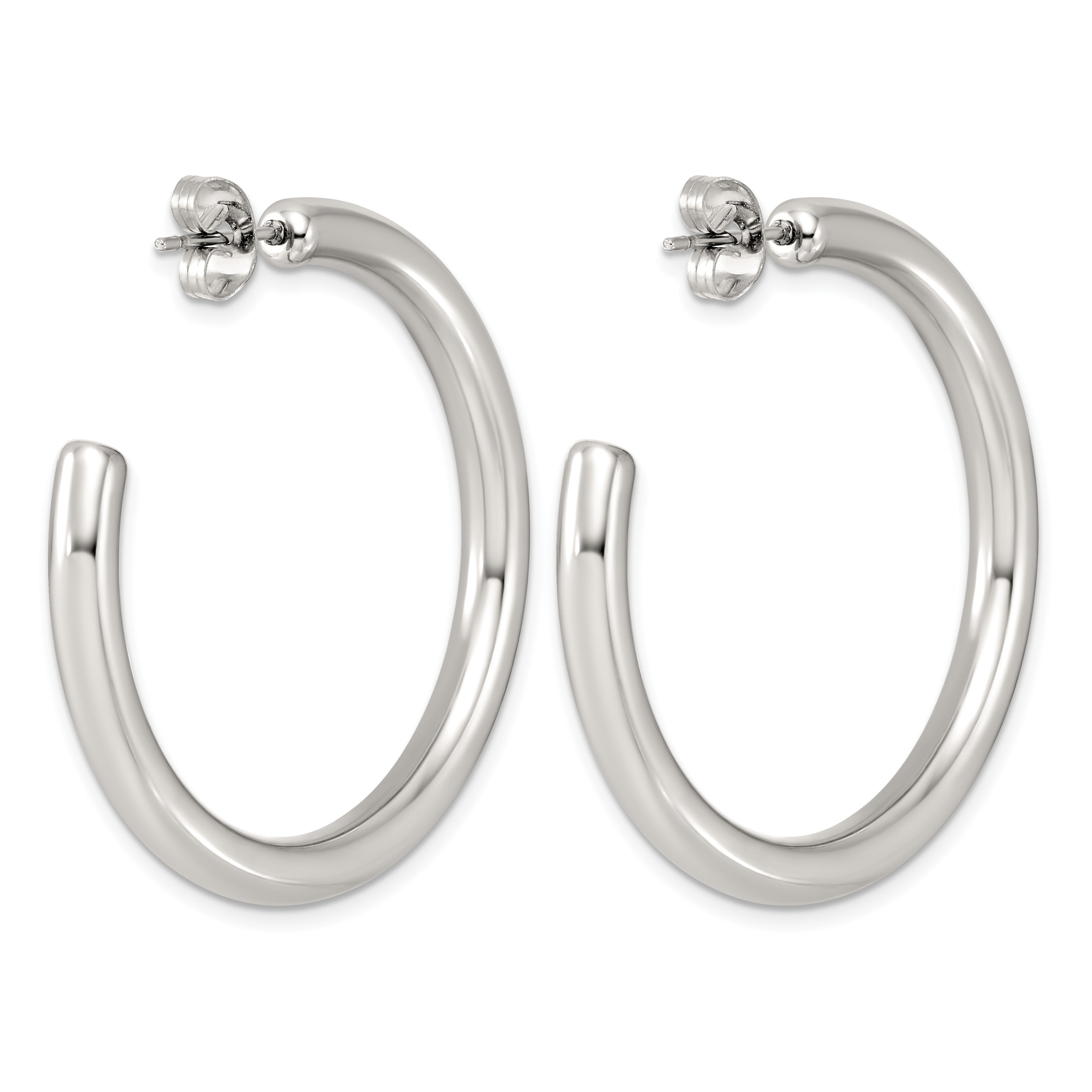 Stainless Steel C-Hoop Earrings for Women
