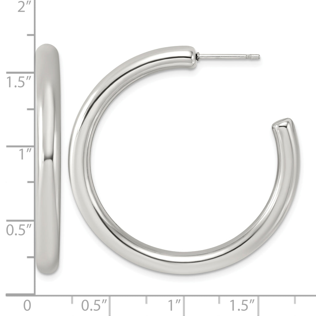 Stainless Steel C-Hoop Earrings for Women