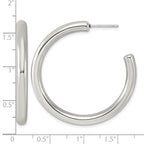 Stainless Steel C-Hoop Earrings for Women