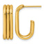 Stainless Steel Gold-Tone C-Hoop Earrings for Women