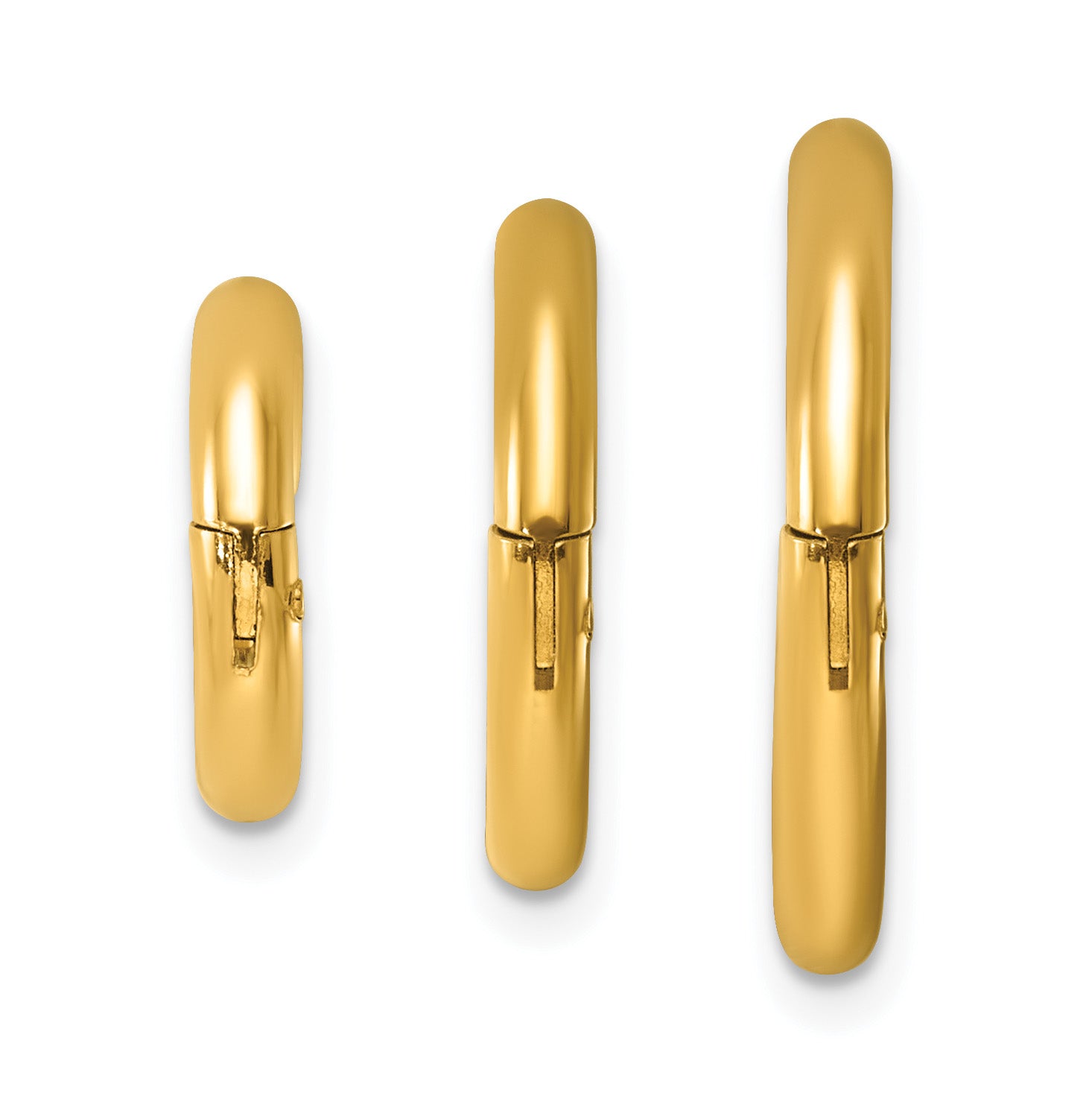 Polished Gold-Tone Stainless Steel Jewelry Set