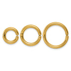 Polished Gold-Tone Stainless Steel Jewelry Set