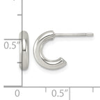 Stainless Steel C-Hoop Earrings for Women