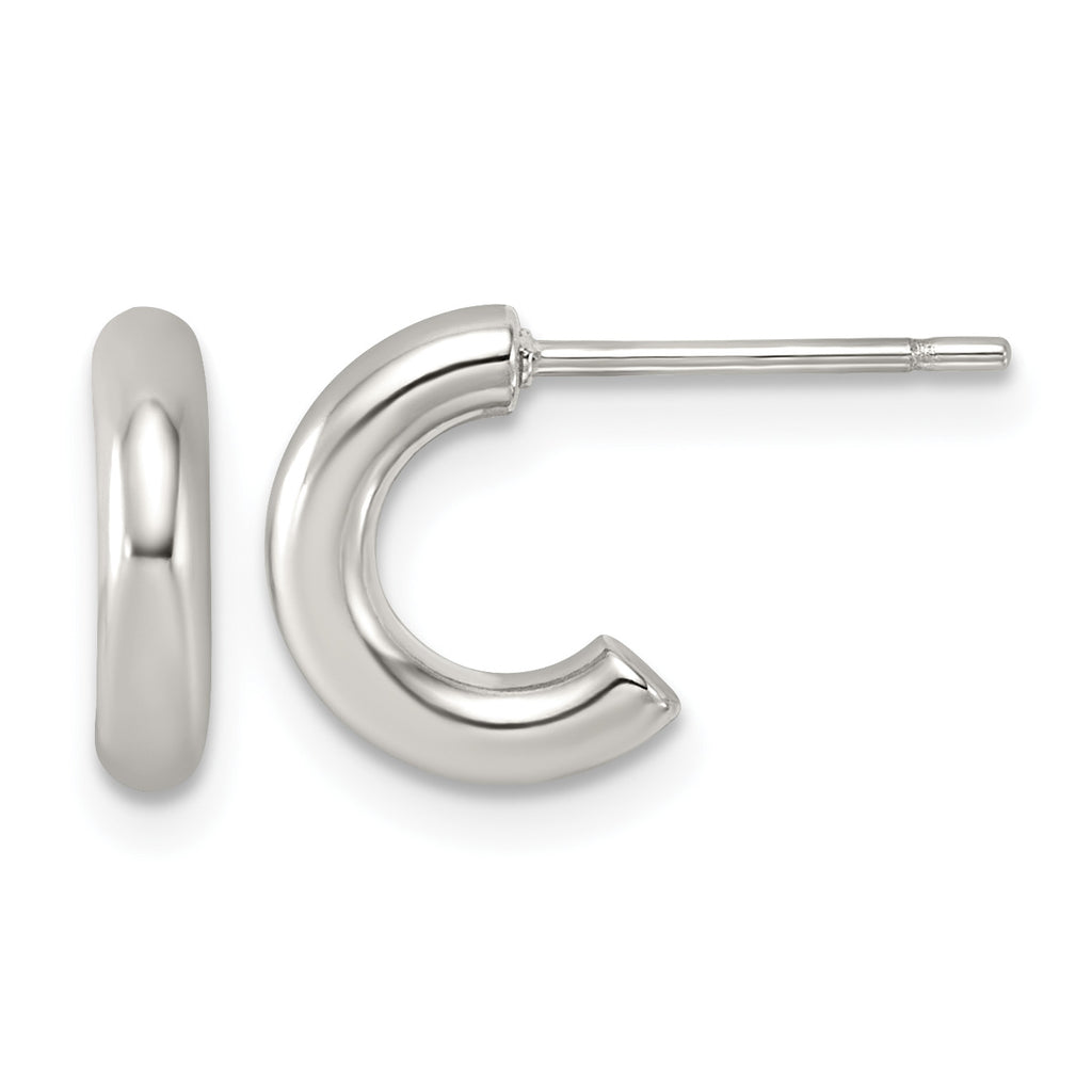 Stainless Steel C-Hoop Earrings for Women