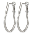Stainless Steel J-Hoop Earrings for Women