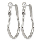 Stainless Steel J-Hoop Earrings for Women