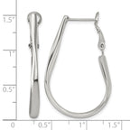 Stainless Steel J-Hoop Earrings for Women