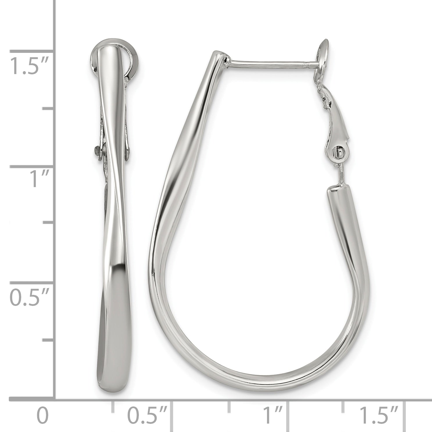 Stainless Steel J-Hoop Earrings for Women