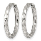 Stainless Steel Hinged Huggie Hoop Earrings for Women