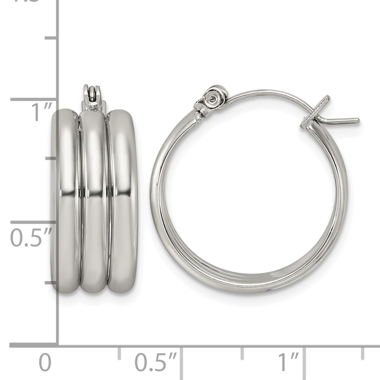 Stainless Steel Hoop Earrings for Women