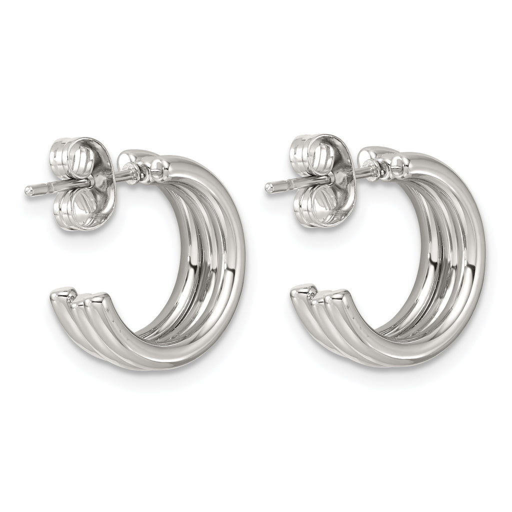 Stainless Steel C-Hoop Earrings for Women