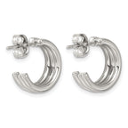 Stainless Steel C-Hoop Earrings for Women