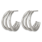 Stainless Steel C-Hoop Earrings for Women