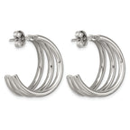 Stainless Steel C-Hoop Earrings for Women