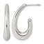 Stainless Steel J-Hoop Earrings for Women