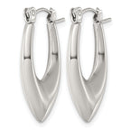 Stainless Steel Teardrop Hoop Earrings for Women