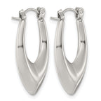 Stainless Steel Teardrop Hoop Earrings for Women