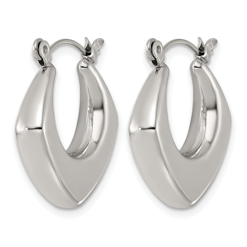 Stainless Steel Square Hoop Earrings for Women